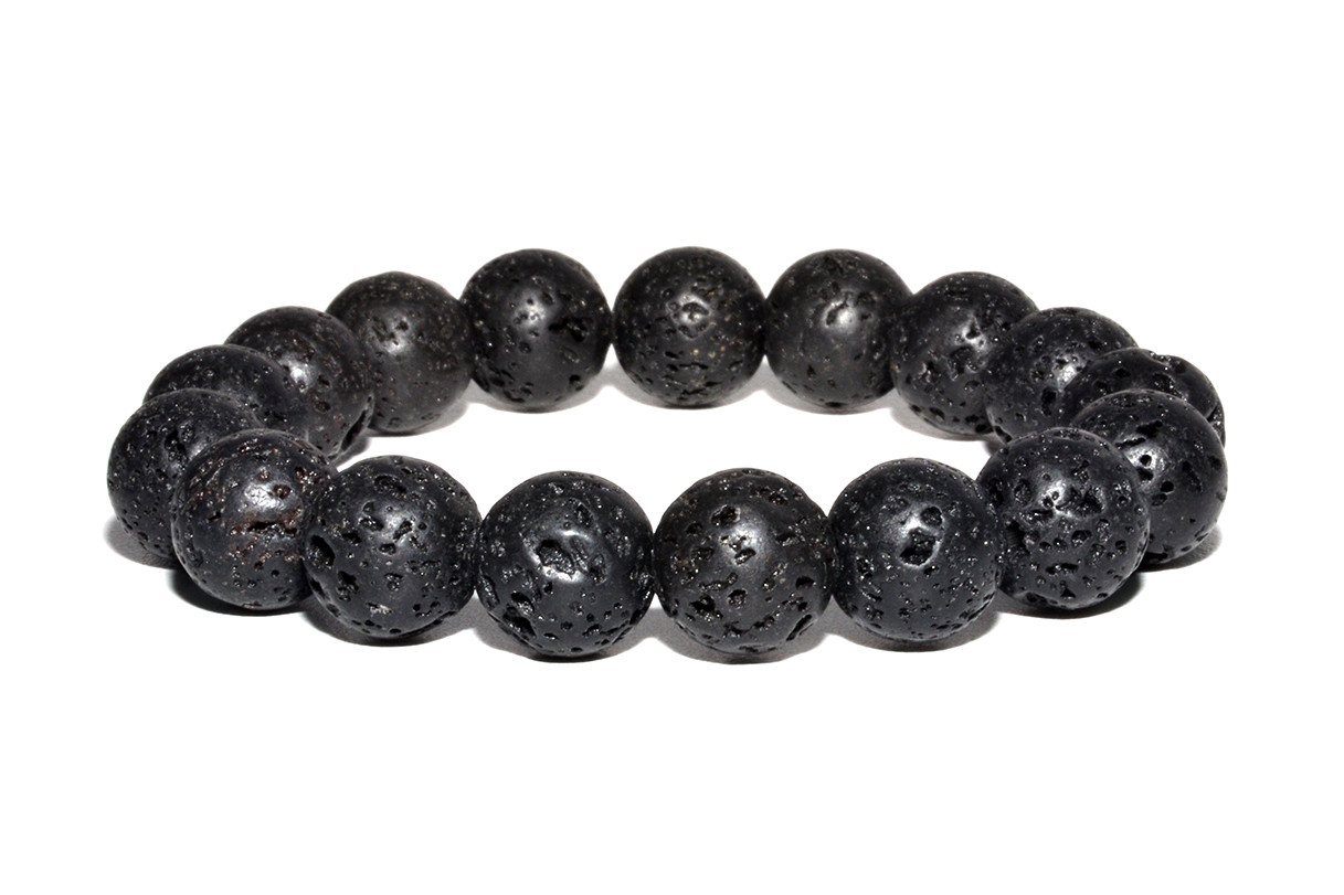 

Браслет из натуральных камней Вулканическая Лава Крупная MS Bracelet Vulcanic Lava 823msb Черный 20 размер
