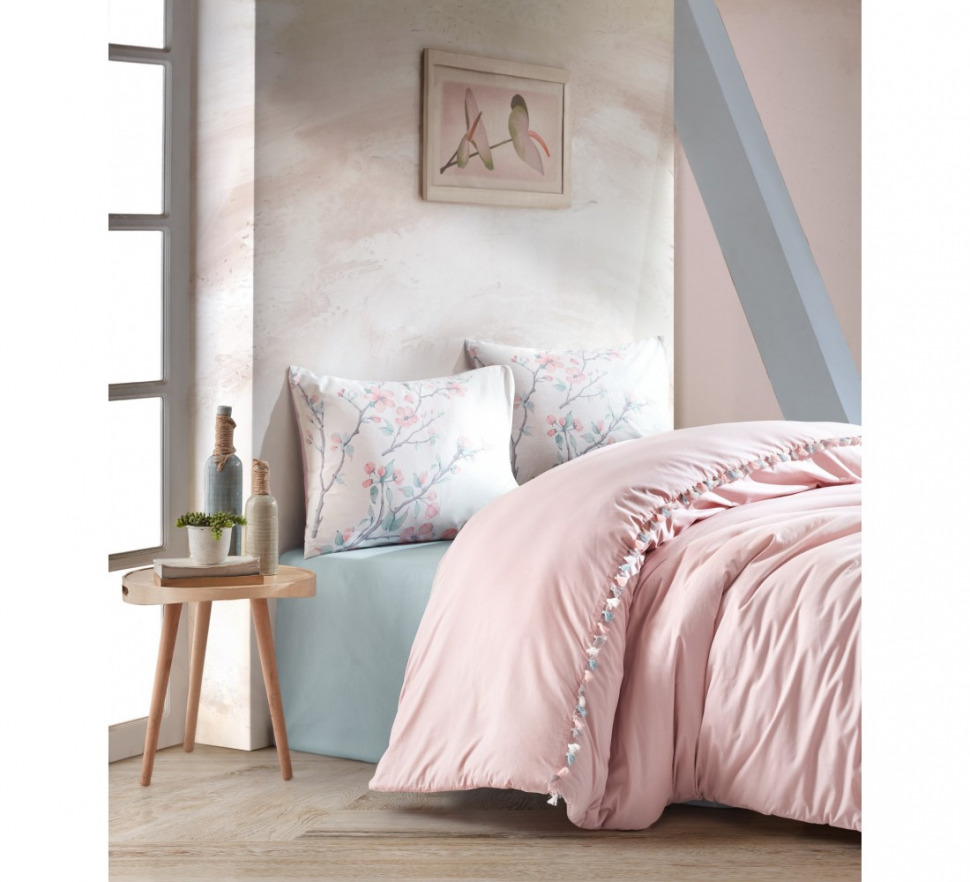 

Постельное белье ранфорс Cotton Box Candy Linda pudra евро