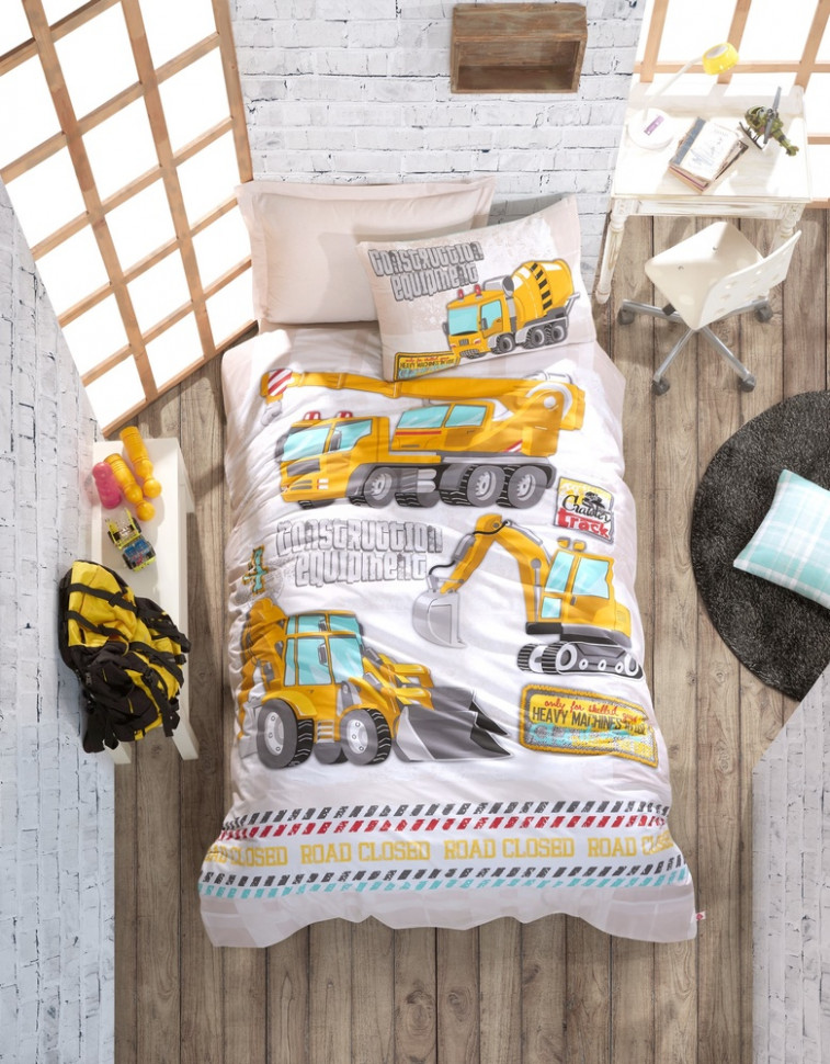 

Постельное белье подростковое Cotton Box Track 160x220