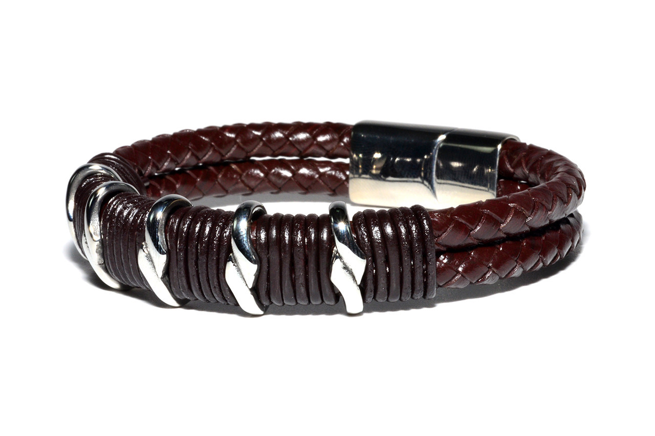 

Браслет Кожаный MS Bracelet Leather Brown Hunter 562msb мужской Коричневый 20 размер