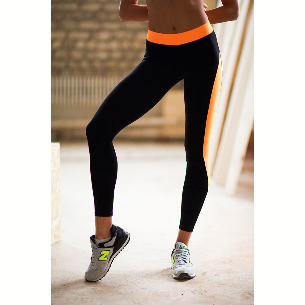 

Спортивные леггинсы для фитнеса Designed for Fitness Basic Orange L Черный с оранжевым