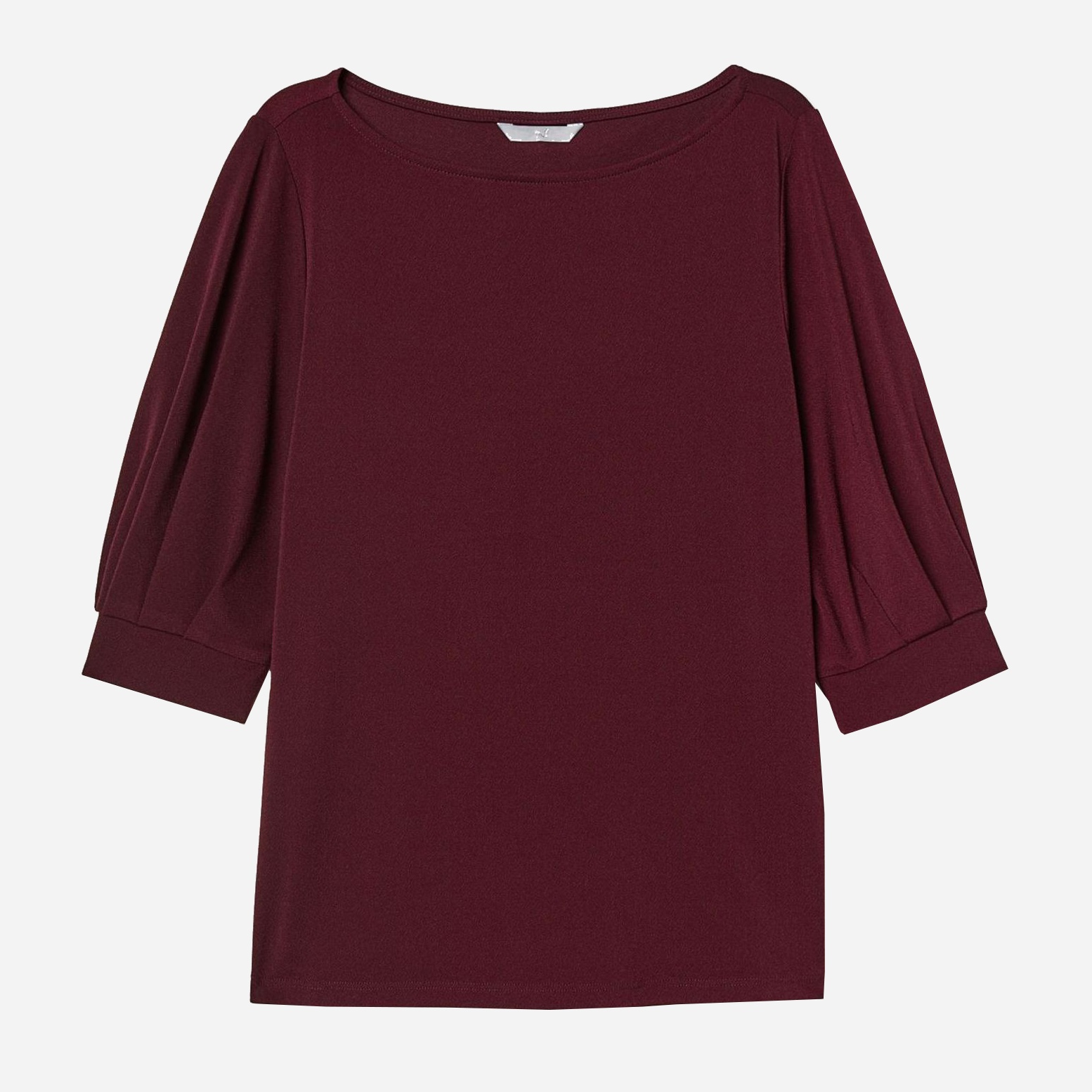 

Блузка H&M 6640748RP21  Темно-бордовая, Блузка H&M 6640748RP21 L Темно-бордовая