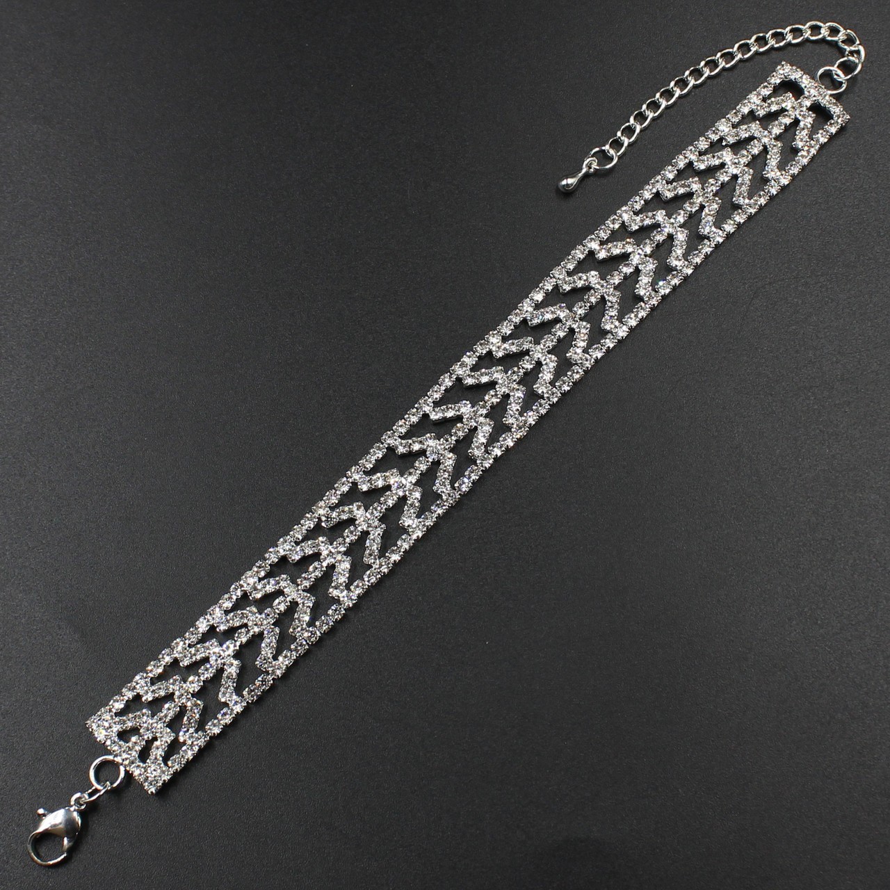 

Свадебный женский браслет со стразами. So cute 009