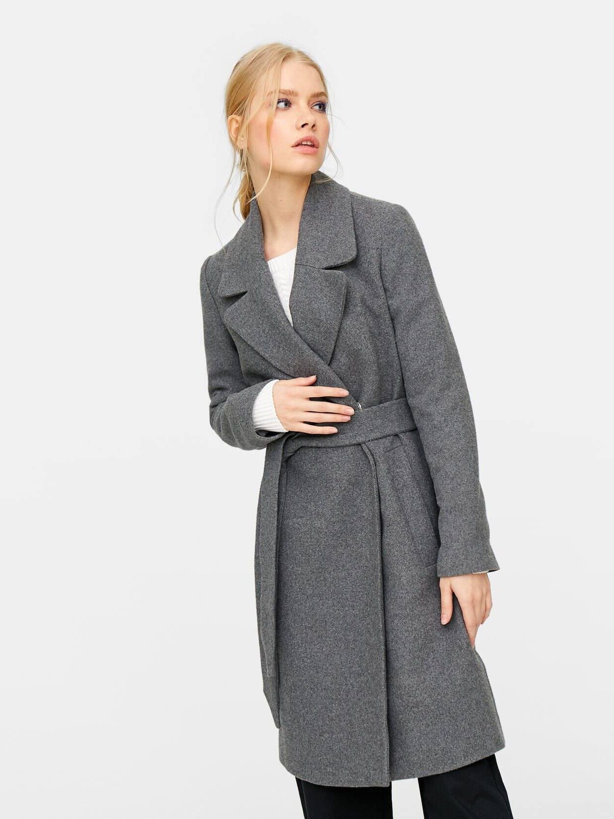 

Пальто Stradivarius XAZ231808NHYW M Темно-серое
