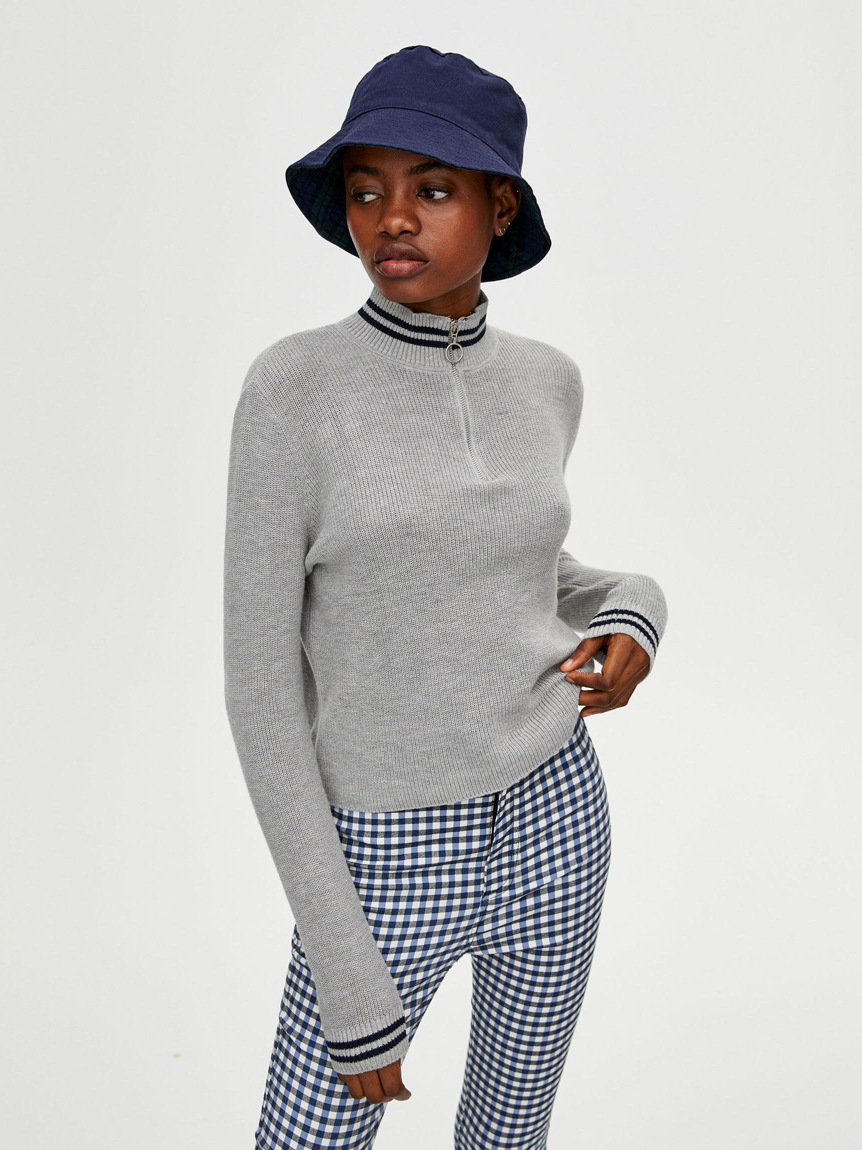 

Свитер Pull & Bear XAZ240581RYEQ  Серый с темно-синим, Свитер Pull & Bear XAZ240581RYEQ XL Серый с темно-синим