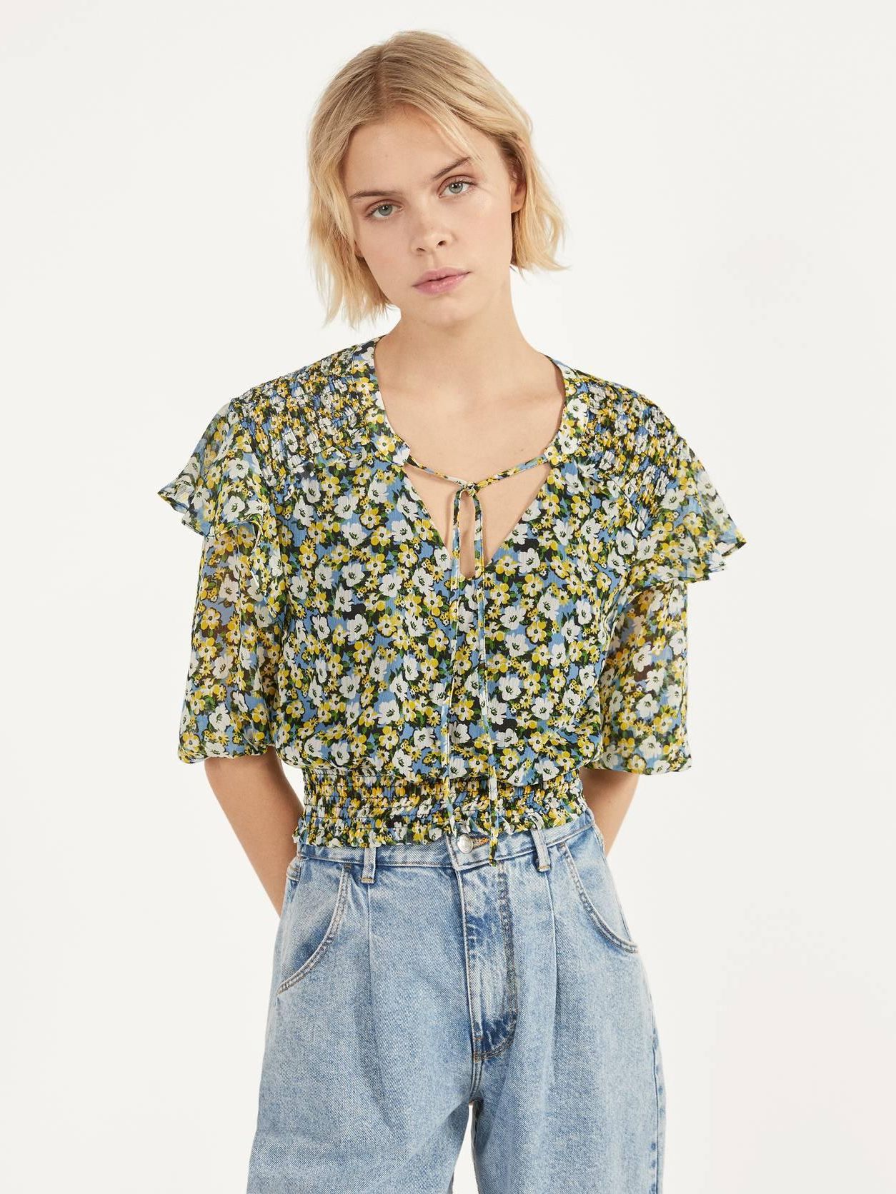 

Блузка Bershka XAZ262982GCLC  Черная, Блузка Bershka XAZ262982GCLC L Черная