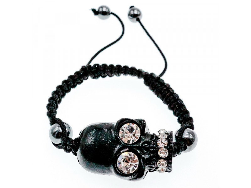 

Браслет Шамбала с фианитами Череп Sky Jewelry 003492