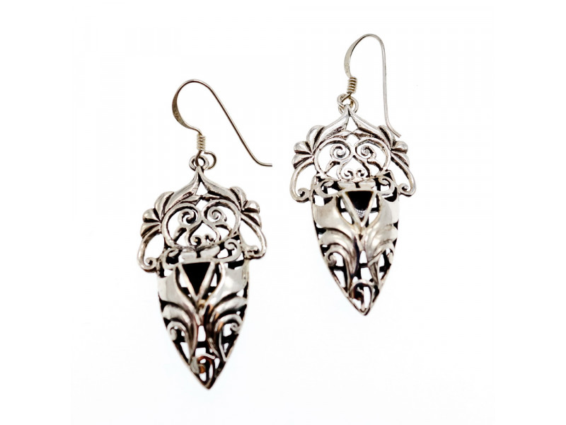 

Серебряные серьги с эмалью Винтаж Sky Jewelry 003505