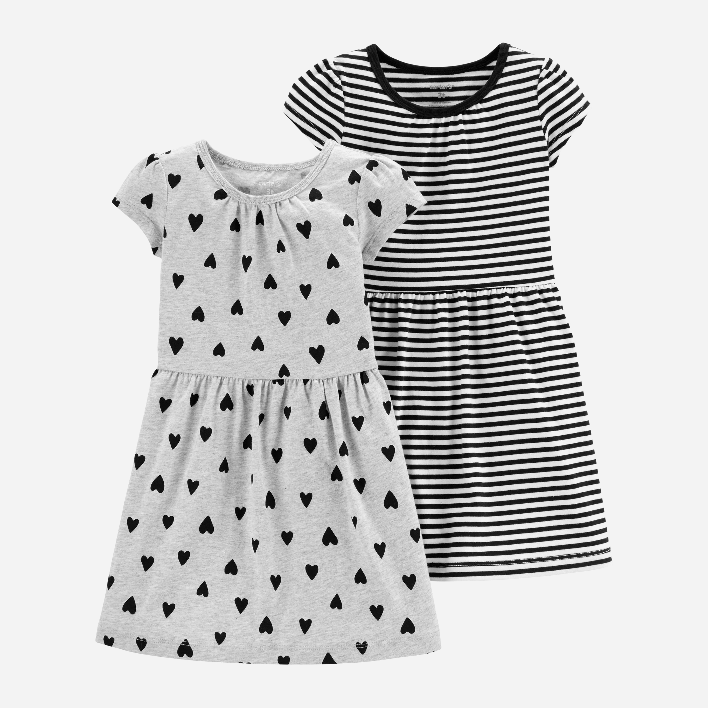 

Платье Carters 231G143 2 шт 12M Белое с черным