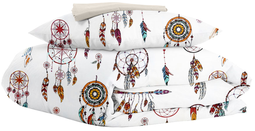 

Комплект постельного белья Cosas Dreamcatcher Red Beige 155х215 см