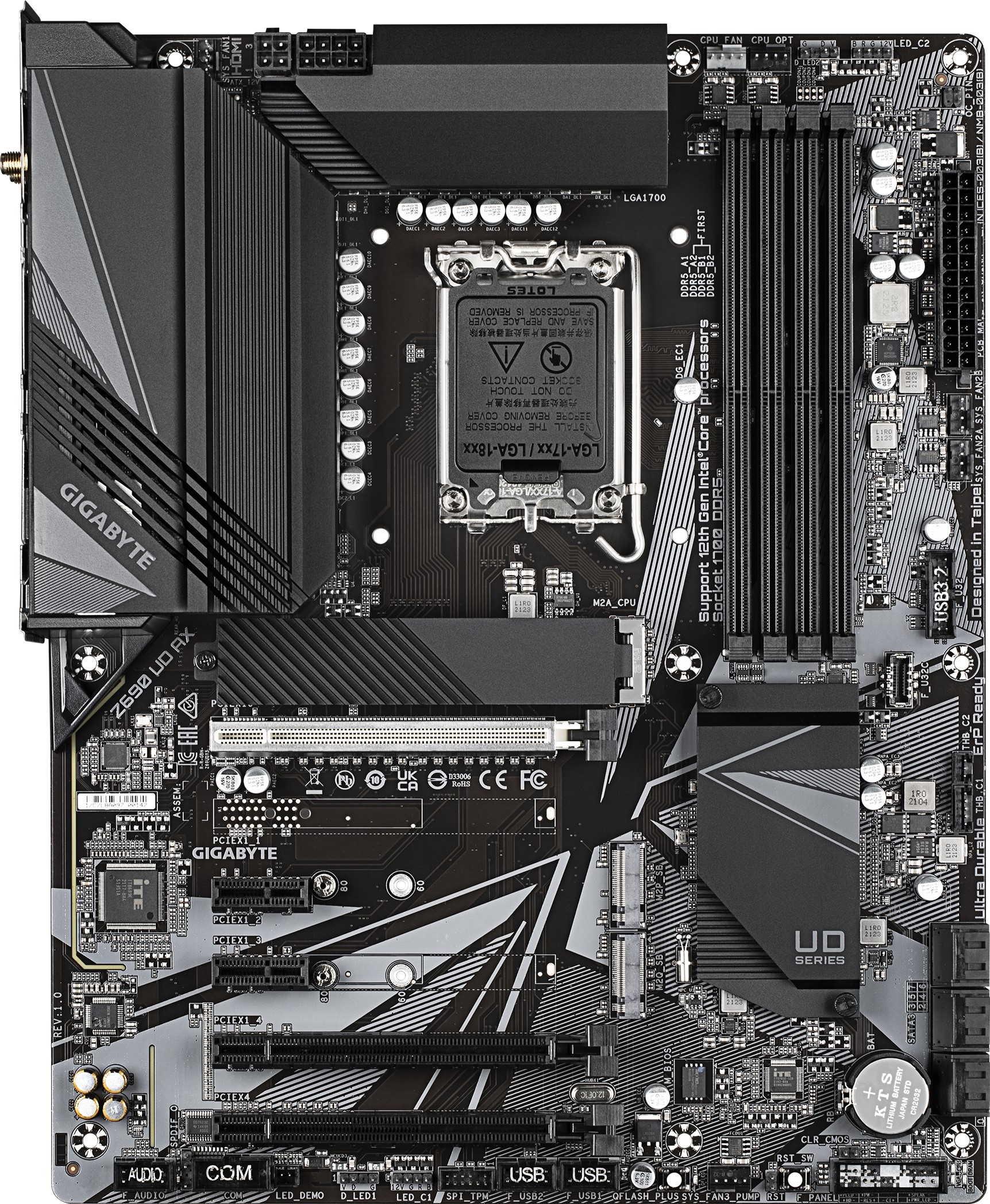 

Материнская плата Gigabyte Z690 UD AX (s1700, Intel Z690, PCI-Ex16)