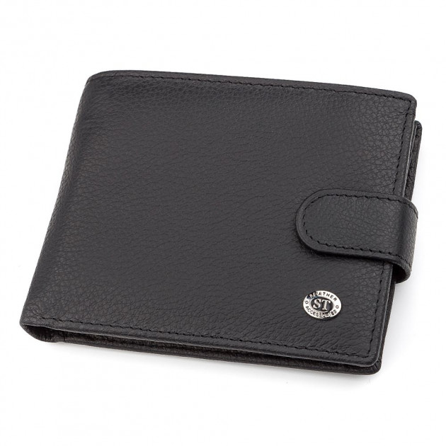 

Мужской кошелек из натуралной кожи ST Leather 98333 Черный