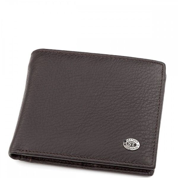 

Мужской кожаный кошелек ST Leather 98393 Коричневый