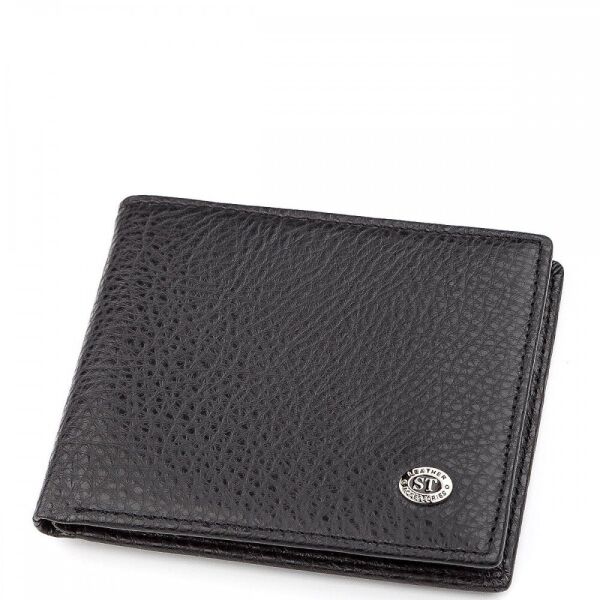 

Мужской кожаный кошелек ST Leather 98397 Черный
