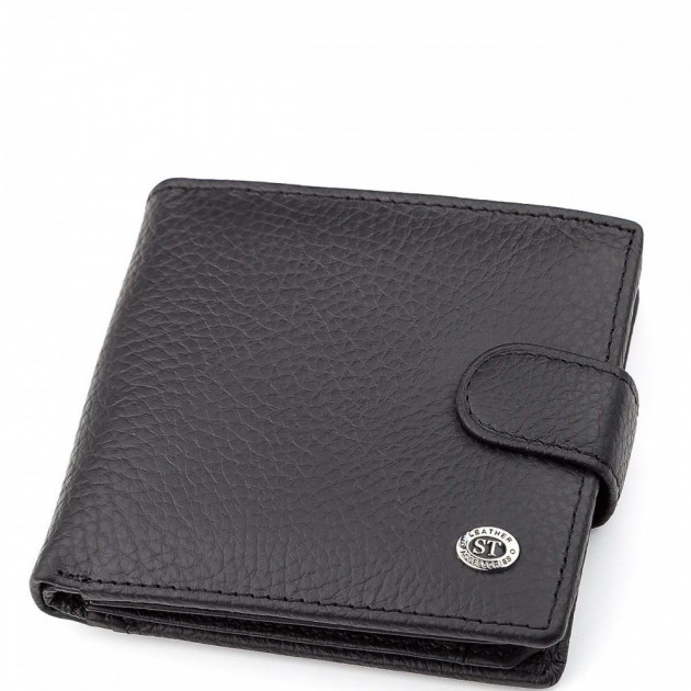 

Мужской кожаный кошелек ST Leather 98377 Черный