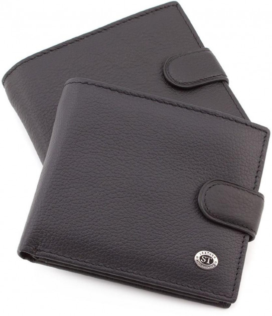 

Мужской кожаный кошелек ST Leather 98374 Черный