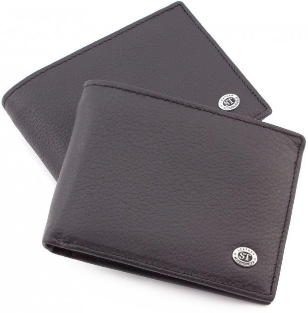 

Мужской кожаный кошелек ST Leather 98311 Черный