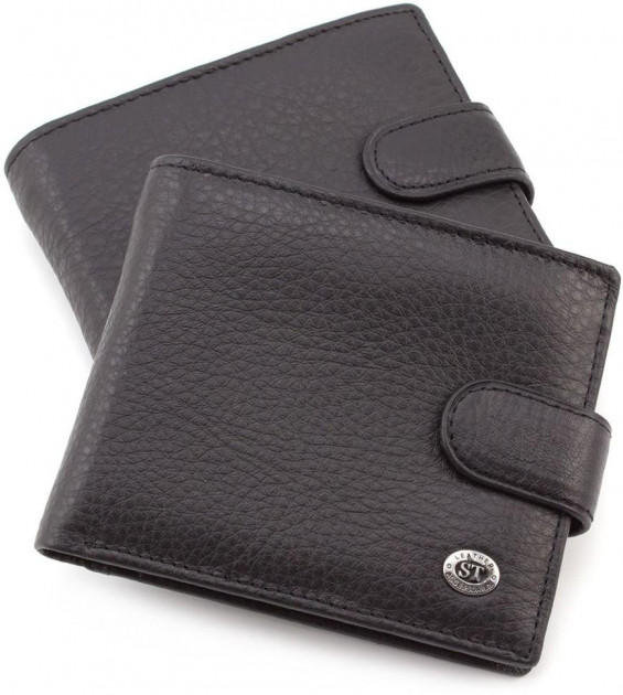 

Мужской кожаный кошелек ST Leather 98303 Черный