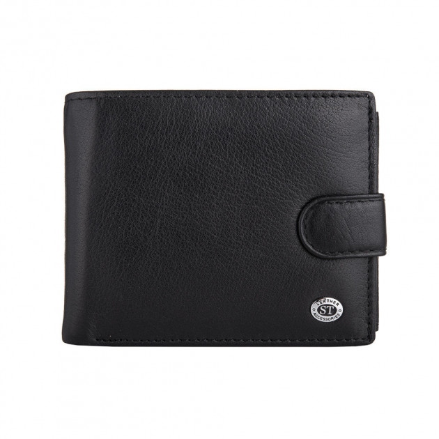 

Мужской кожаный кошелек ST Leather 98343 Черный