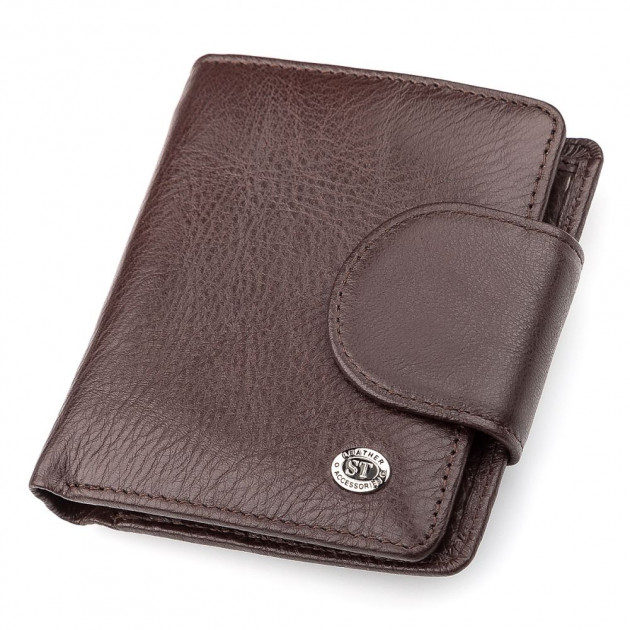 

Кошелек из натуральной кожи ST Leather 98481 Коричневый