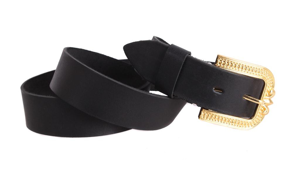 

Женский кожаный ремень под джинсы D-Belts S0389 черный (130 см х 4 см)