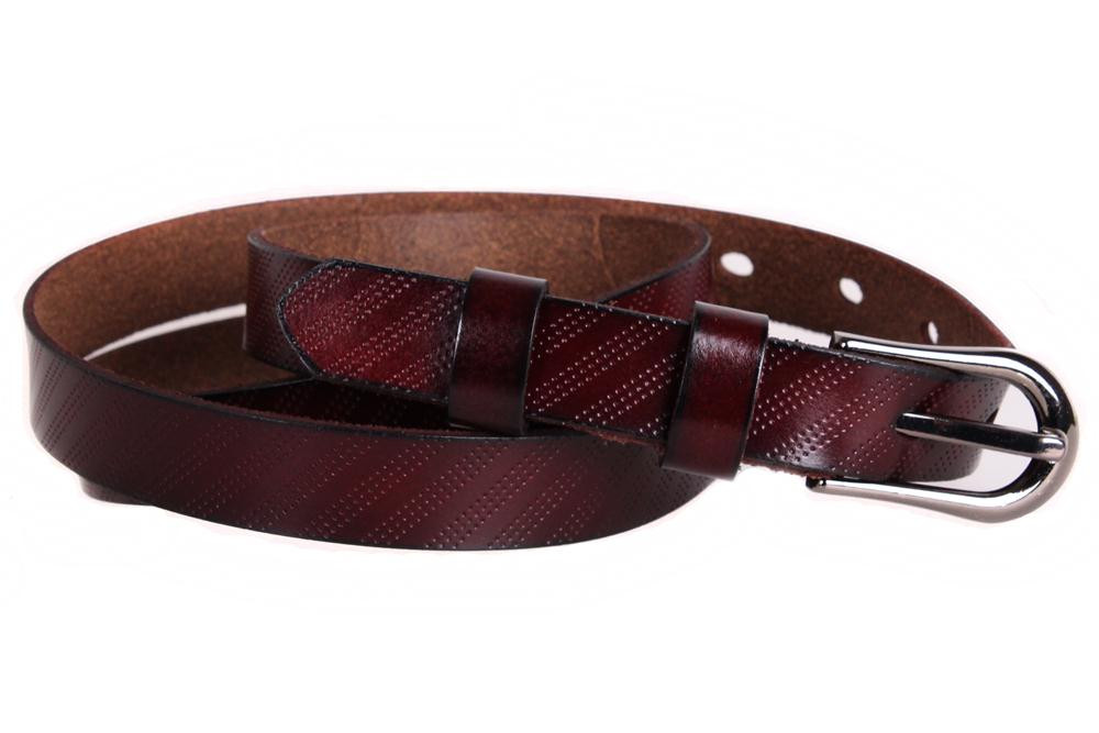 

Женский узкий ремень D-Belts S0427 коричневый (115 см х 2 см)