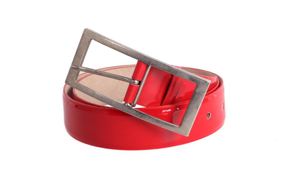 

Добротный женский ремень кожа D-Belts S0719 красный (120 см х 4 см)