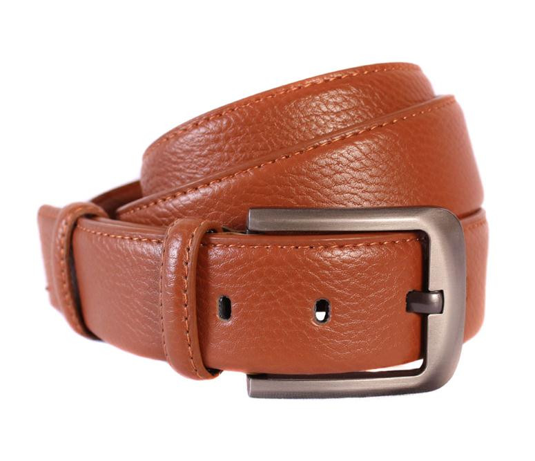

Солидный мужской ремень из эко кожи D-Belts S0075 коричневый (100-120 см х 3.6 см)