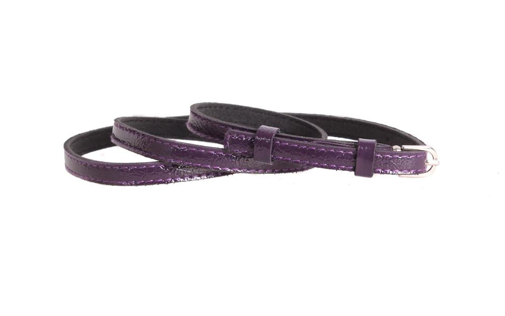 

Женский узкий ремень D-Belts S0524 фиолетовый (110 см х 1 см)