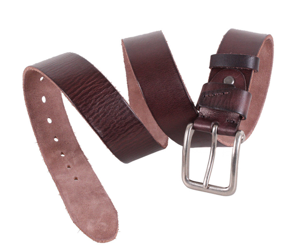 

Мужской ремень из кожи буйвола D-Belts S1023 коричневый (115-125 см х 4 см)