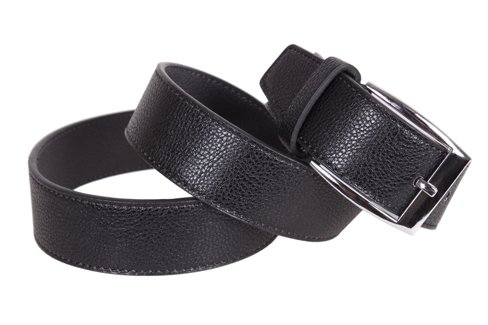 

Двухсторонний мужской ремень под джинсы эко кожа D-Belts S0639 черный (100-115 см х 3.8 см)