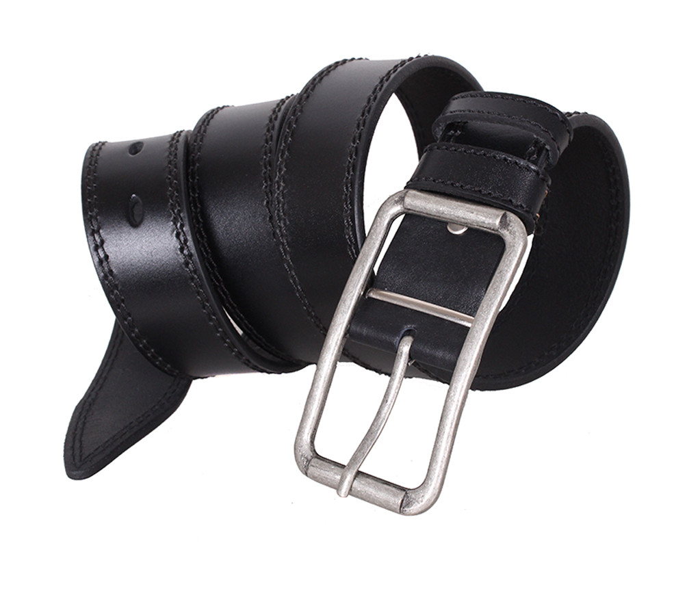 

Мужской кожаный ремень D-Belts S1389 черный (115-125 см х 4 см)