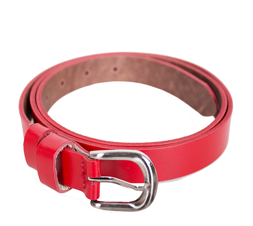 

Красный женский ремень с натуральной кожи D-Belts S0011 красный (110 см х 2.5 см)