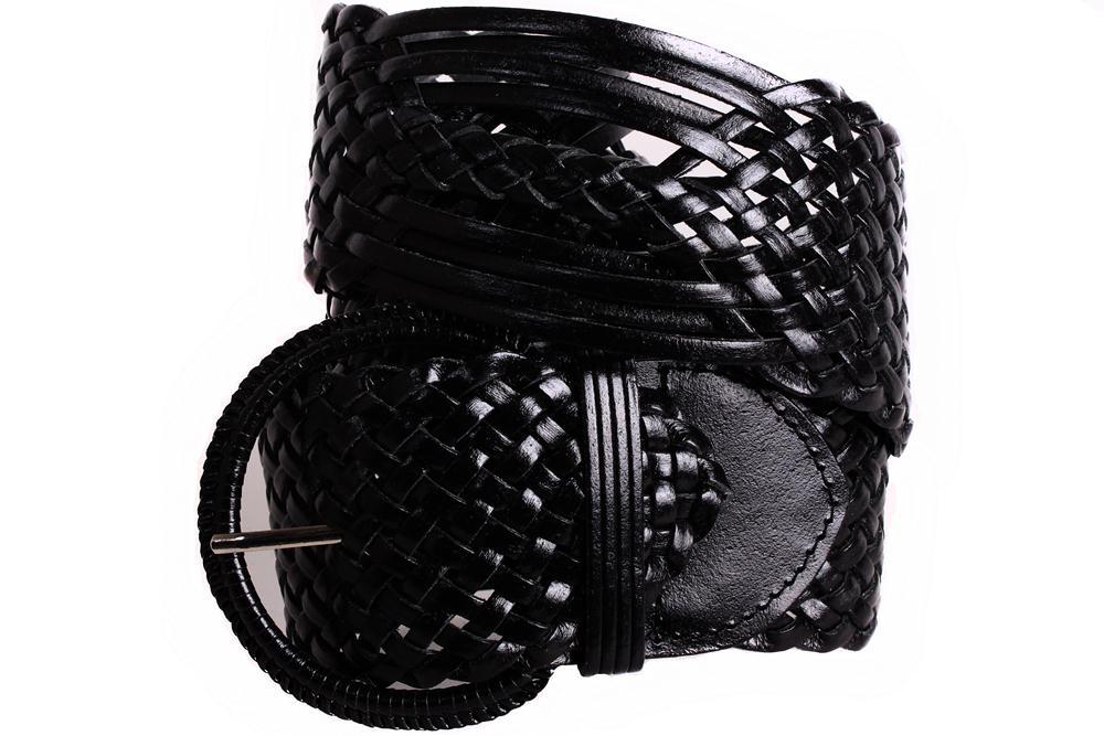 

Широкий плетеный пояс D-Belts S0131 черный (105 см х 6 см)