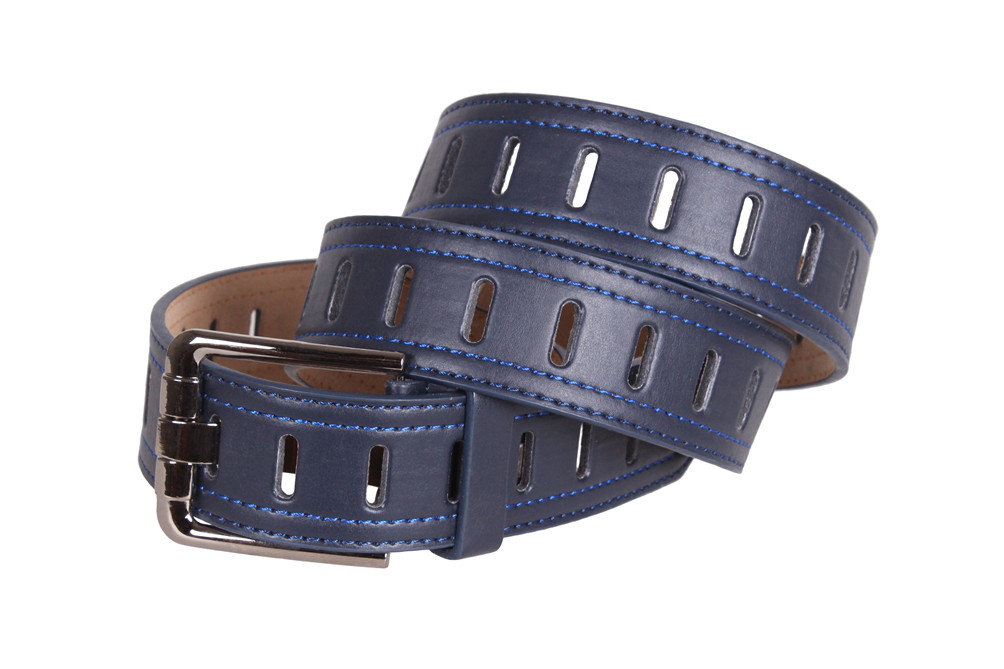 

Модный мужской пояс под джинсы D-Belts S0644 синий (100-115 см х 3.8 см)