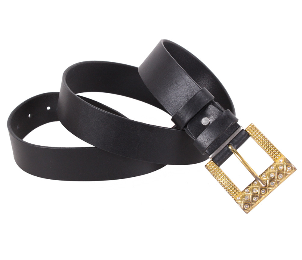 

Женский классический кожаный ремень D-Belts S1120 черный (130 см х 4 см)