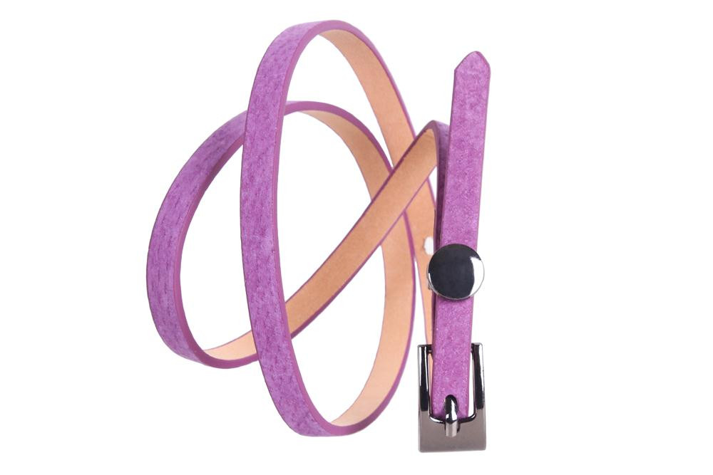 

Женский узкий ремень D-Belts S0481 фиолетовый (100-105 см х 1 см)