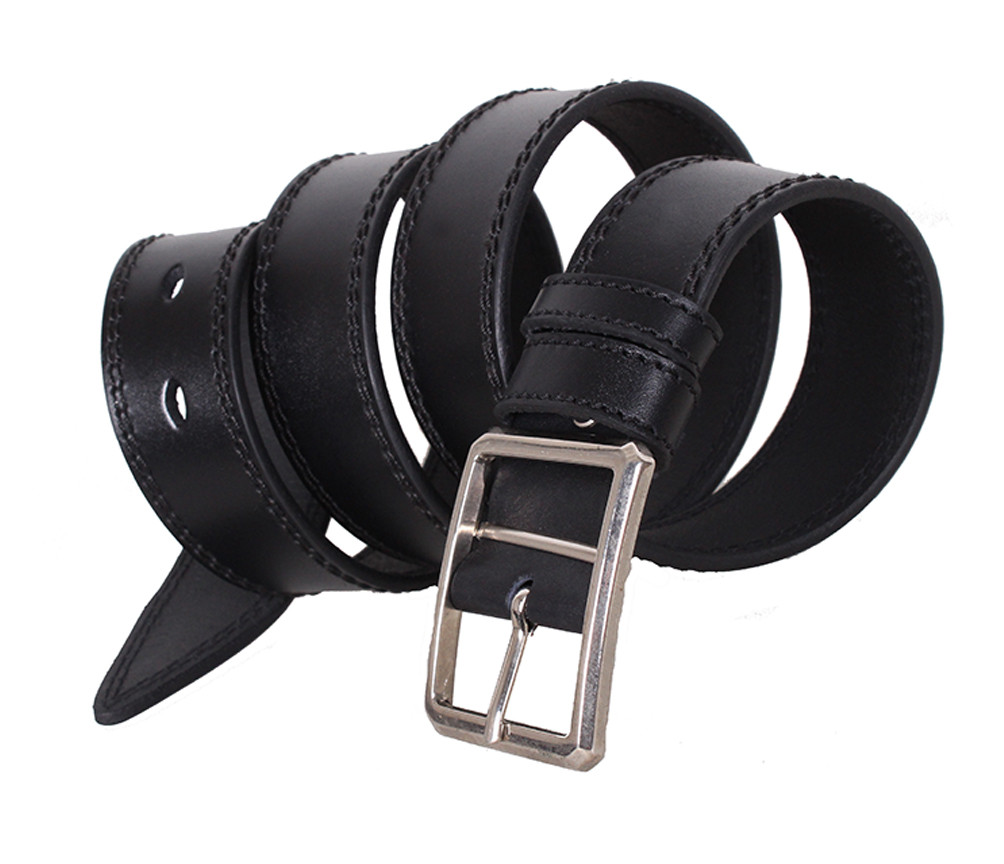 

Мужской кожаный ремень D-Belts S1386 черный (120 см х 4 см)