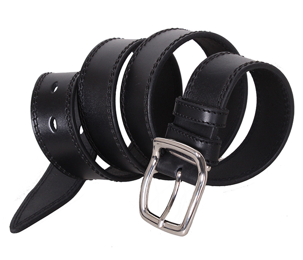 

Мужской кожаный ремень D-Belts S1390 черный (115-125 см х 4 см)