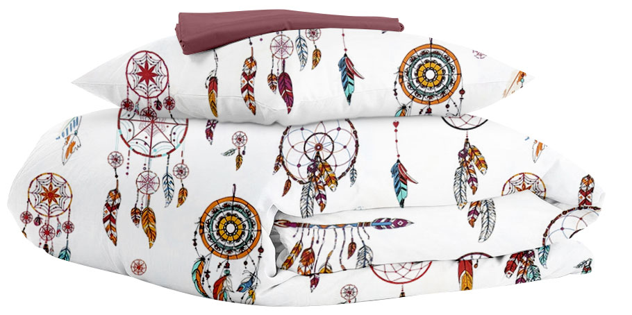 

Комплект постельного белья Cosas Dreamcatcher Red El Cherry 155х215 см
