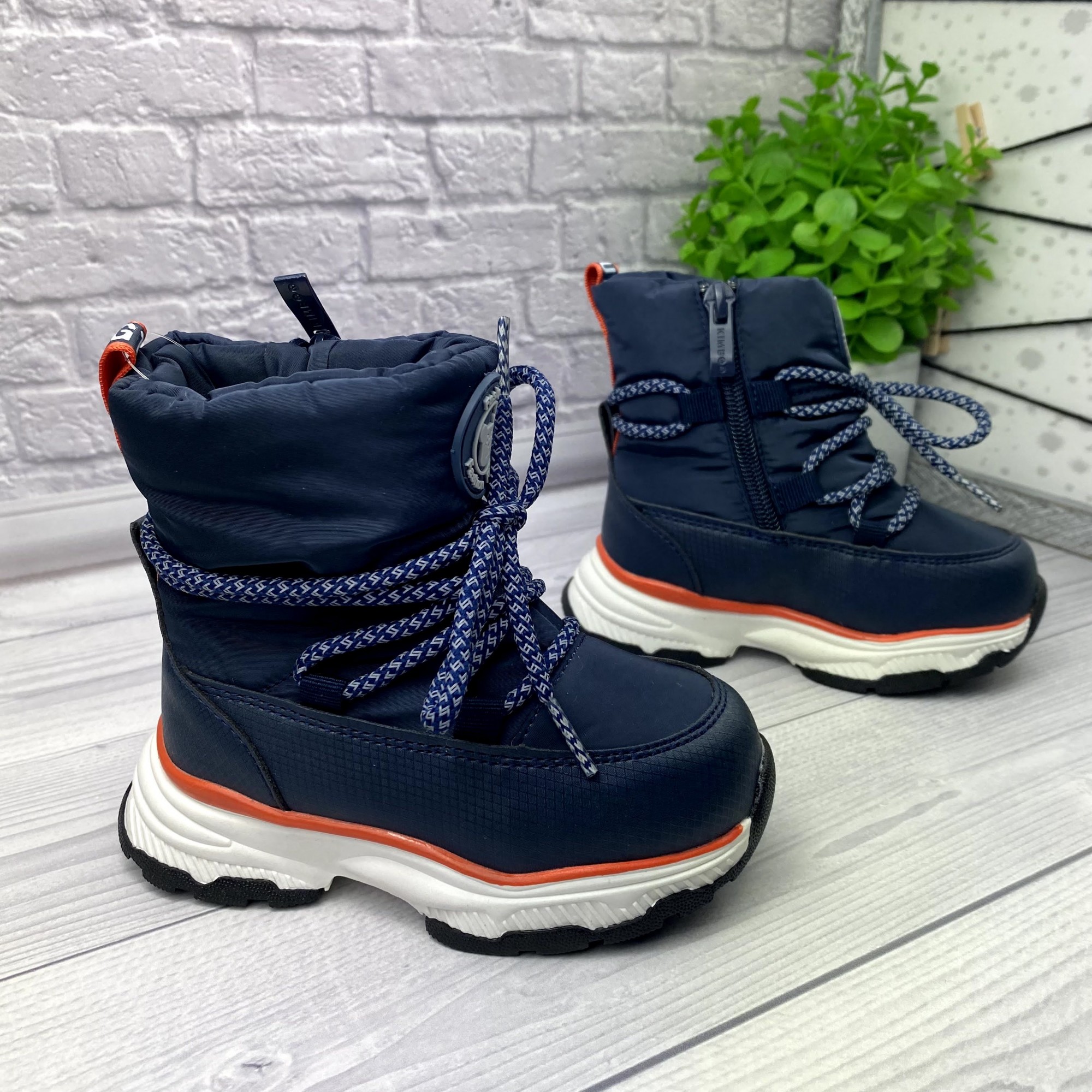 

Дутики зимние на мальчика Kimboo 1054 р.24 15,5 синие