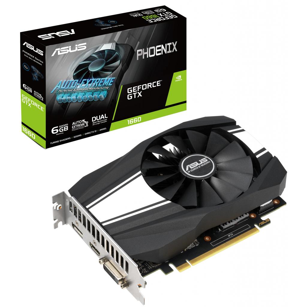 

Видеокарта ASUS GeForce GTX1660 6144Mb Phoenix OC (PH-GTX1660-O6G)