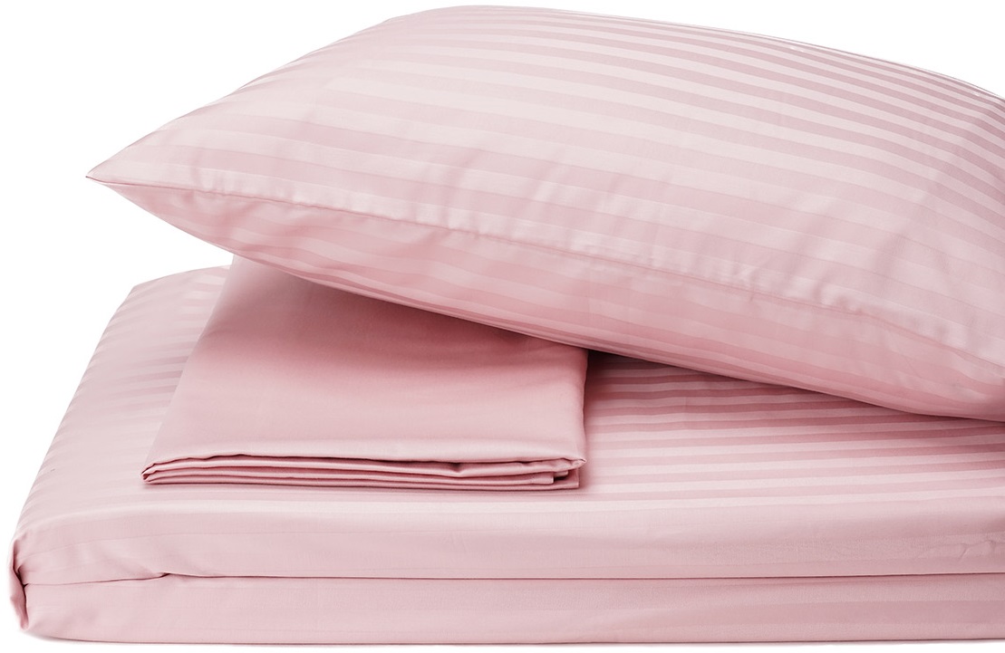 

Комплект постельного белья SoundSleep Сатин Stripe Madina Пудра 200х220