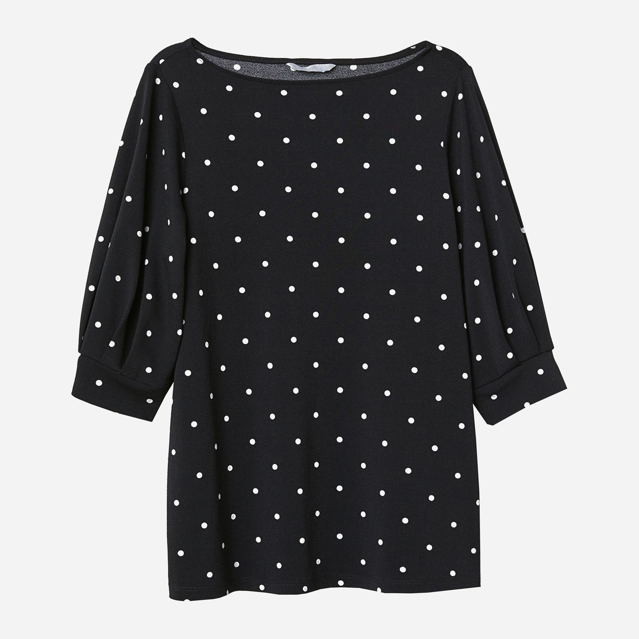 

Блузка H& 66407484  Черная в горошек, Блузка H&M 66407484 M Черная в горошек