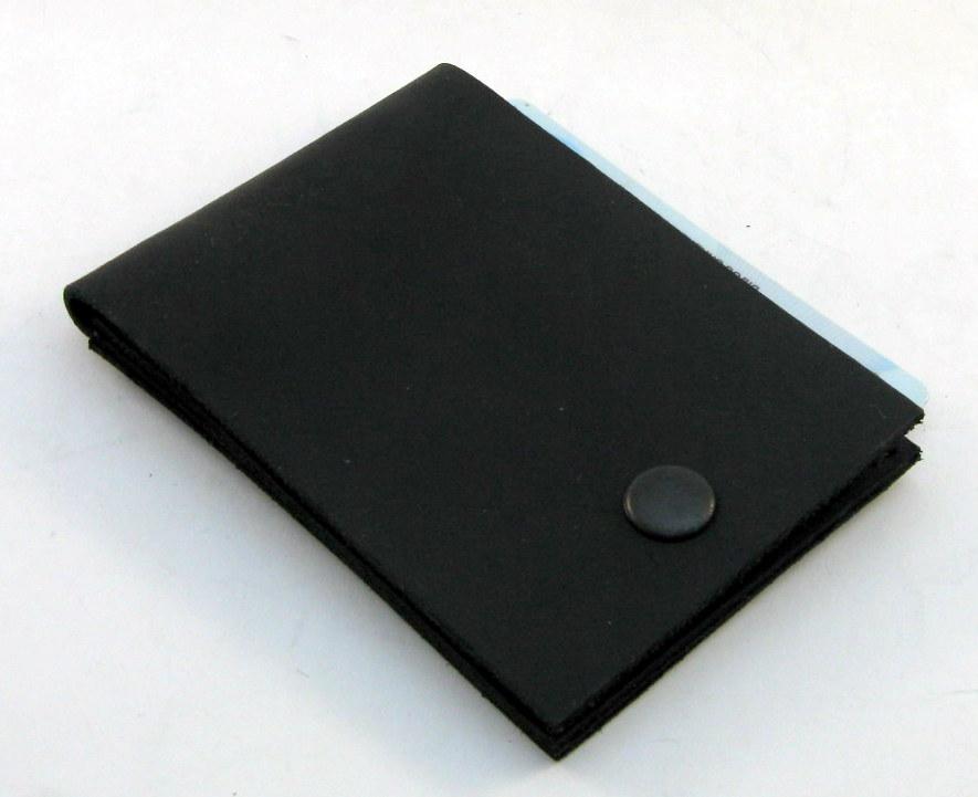 

Картхолдер из натуральной кожи 10х7.5см черный 65