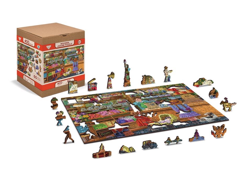 

Пазл деревянный 3D Wooden City Сладкий мир Candy adventures L (US0041-L)