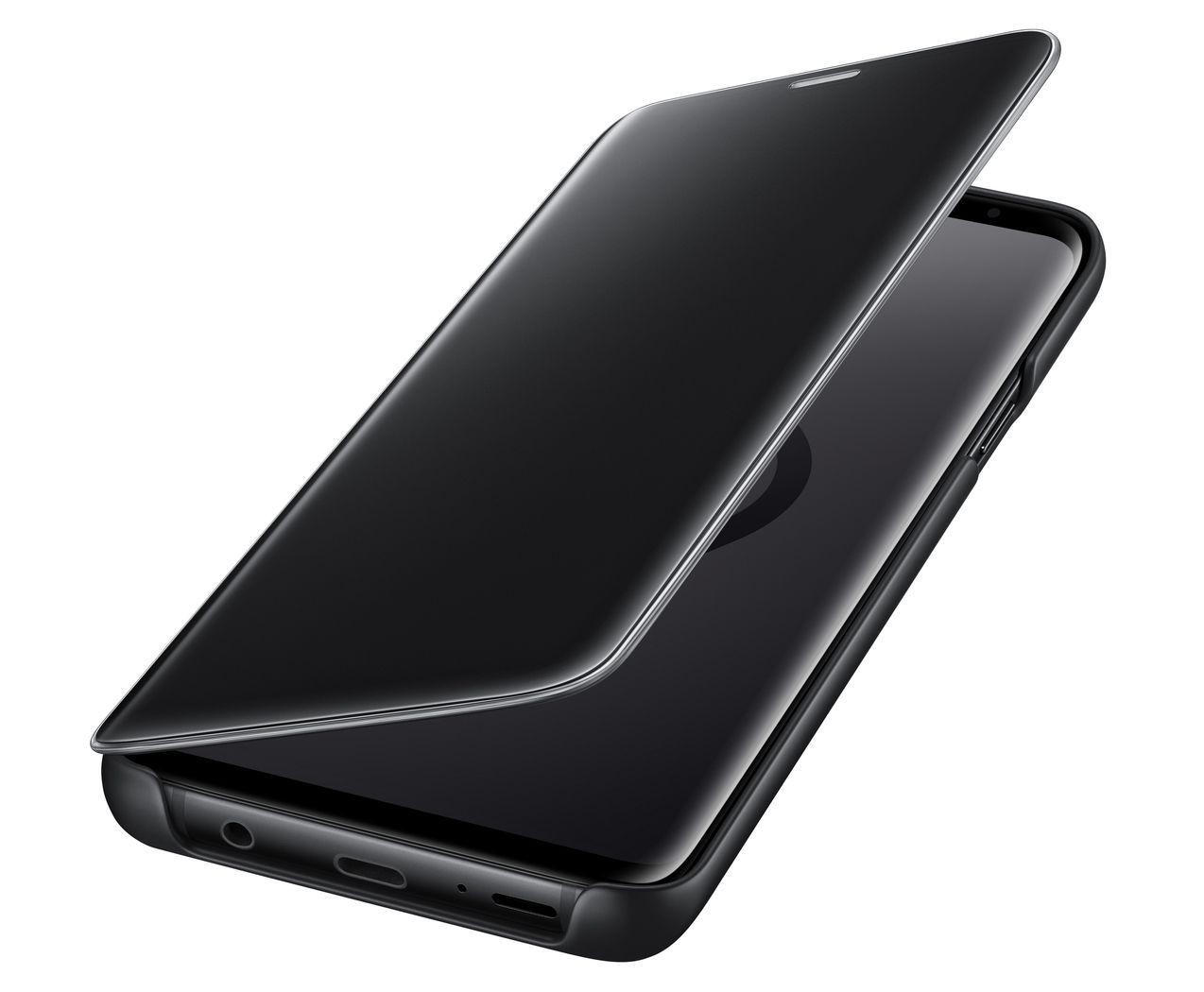 

Оригинальный защитный смарт Чехол книжка с подставкой Clear View Standing Cover (S-view Flip) для Samsung Galaxy S9+ plus (G965) EF-ZG965CBEGRU - Black EF-ZG965