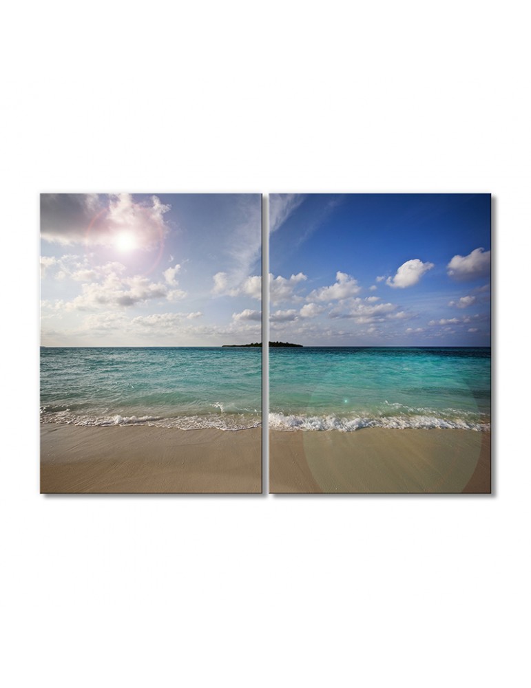 

Модульная картина Artel «Пляж необитаемый остров» 2 модуля 90x135 см