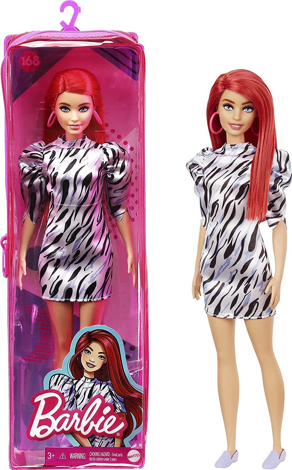 

Кукла Barbie Модница с рыжими волосами Fashionistas 168 (GRB56)