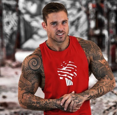 

Майка мужская USA Punishment красная, Майка мужская USA Punishment красная 2XL